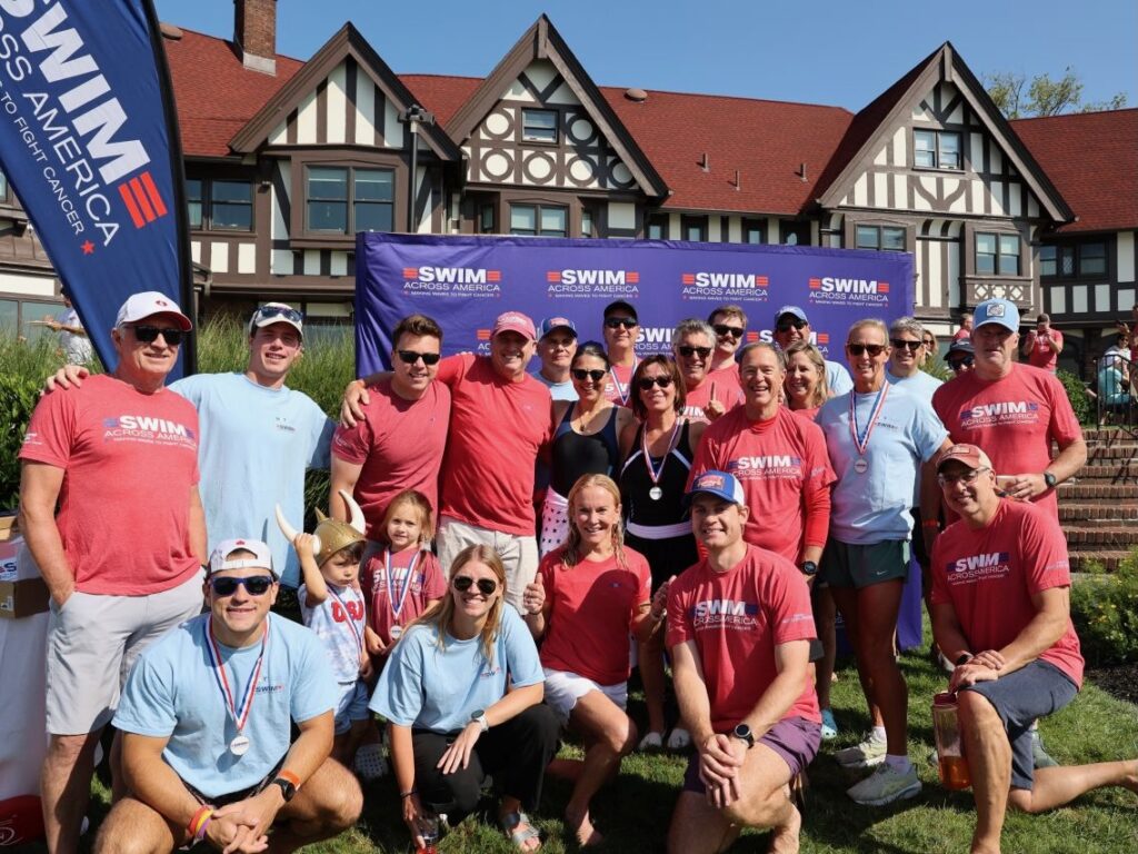 The team from Next Level Private participating in Swim across America 2026
